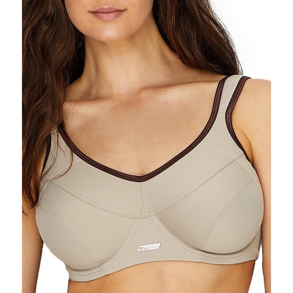 NWOT Triumph 32DD Endurance Sports Bra Tan 102857